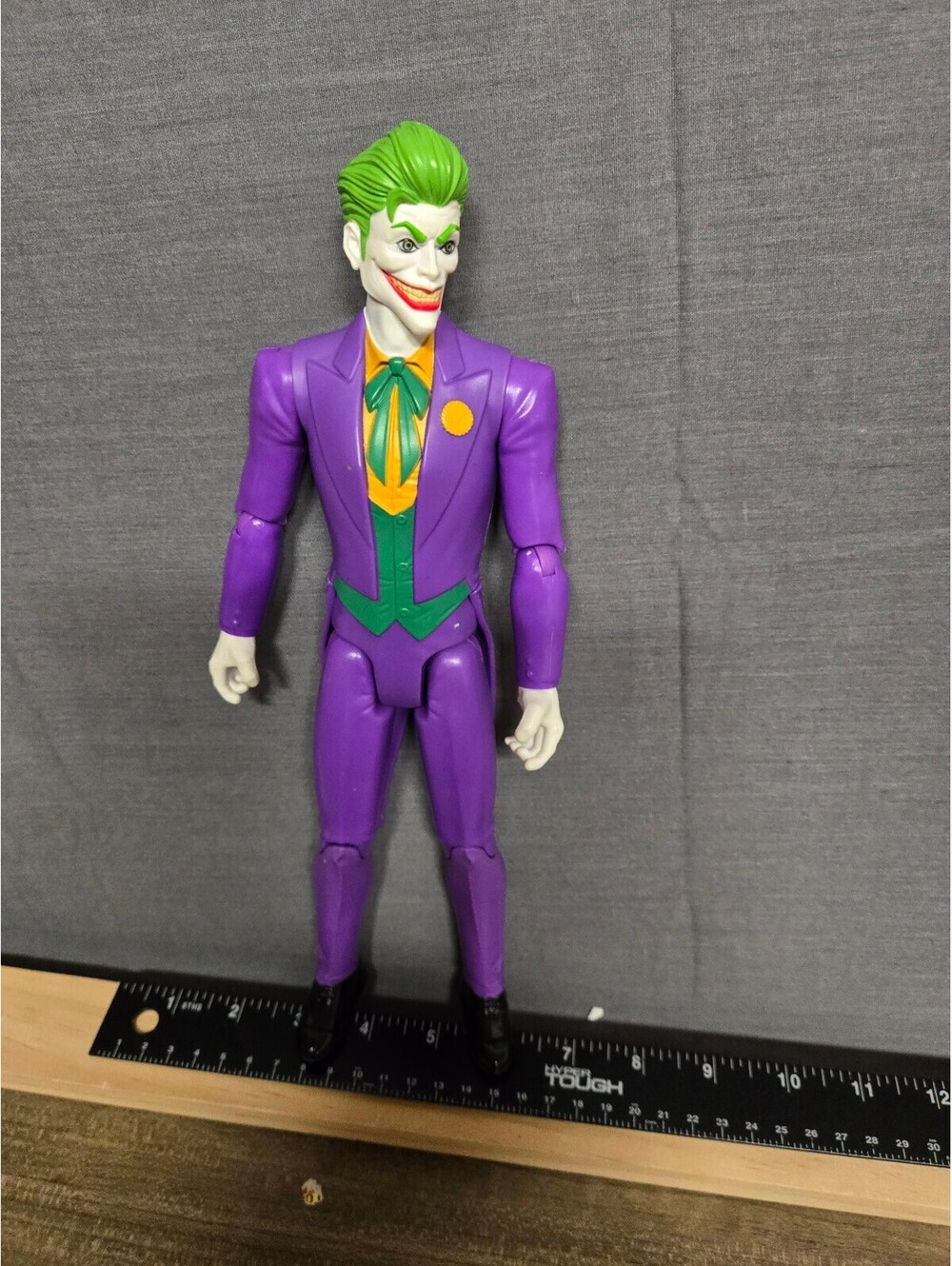 Joker Action Figure Purple Suit Green Hair Approx 12 Inches